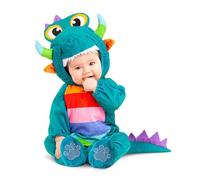 My Other Me - Disfraz de Dragón para bebé unisex con gorro, body y cola en color verde talla 0-6 meses. Perfecto para vivir aventuras mágicas desde la cuna