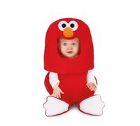 My Other Me - Disfraz de Elmo para bebé unisex en rojo, con traje, gorro y patucos talla 12-24 meses. Lleva la diversión de Sesame Street a tu hogar