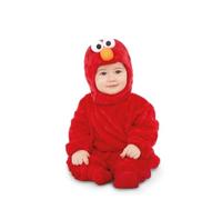 My Other Me - Disfraz de Elmo unisex para bebé en rojo con traje y gorro talla 0-6 meses ¡Un toque de ternura para cualquier ocasión!