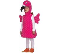 My Other Me - Disfraz de Flamenco para niño unisex con vestido, gorro, cubrebotas y alas en rosa talla 3-4 años. Perfecto para disfrutar de una fiesta llena de color y alegría