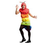 My Other Me - Disfraz de gusano Me-203415, ajedrez multicolor para hombre M-L