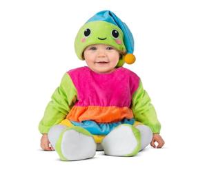 My Other Me - Disfraz de Gusano unisex verde y rosa con gorro con luz, vestido y patucos para bebé talla 7-12 meses. Haz que tu pequeño brille en cualquier ocasión.
