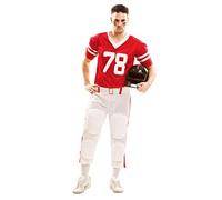 My Other Me - Disfraz de jugador de rugby para hombre, M-L, color rojo (Viving Costumes 202135)