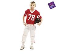 My Other Me - Disfraz de jugador de rugby para niño, 3-4 años, color rojo (Viving Costumes 203684)