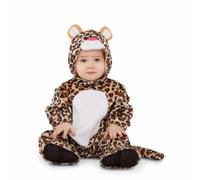 My Other Me - Disfraz de Leopardo unisex para bebé en marrón y negro con mono, cubrebotas, gorro y rabo talla 12-24 meses ¡Deja salir al gatito más adorable!