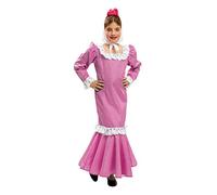 My Other Me - Disfraz de madrileña para niña, talla 5-6 años, color rosa (Viving Costumes MOM02151)