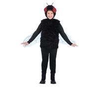 My Other Me - Disfraz de Mosca infantil nisex en negro con gorro y camiseta con alas talla 10-12 años. Una opción sorprendente para cualquier fiesta temático