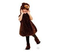 My Other Me - Disfraz de Oso para niño infantil unisex con gorro, vestido y patucos en color marrón talla 3-4 años. Perfecto para ser el osito más querido de la fiesta