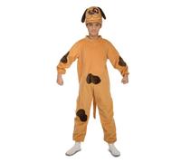 My Other Me - Disfraz de Perro para bebé unisex en naranja con mono con gorro talla 1-2 años. Perfecto para una tarde de juego divertida y llena de aventuras