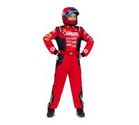 My Other Me - Disfraz de Piloto unisex con mono y casco en rojo para niño infantil talla 5-6 años Prepárate para la carrera más emocionante del año.