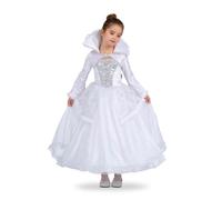 My Other Me - Disfraz de Princesa para niña blanco con vestido y detalles brillantes talla 10-12 años. Perfecto para hacer magia en cualquier evento real