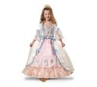 My Other Me - Disfraz de Princesa para niña en blanco y rosa con vestido y diadema talla 5-6 años. Perfecto para crear un mundo de fantasía en cualquier ocasión