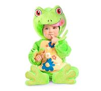 My Other Me - Disfraz de Rana para bebé unisex en color verde con gorro, body y patucos talla 7-12 meses. Haz que tu peque sea el sapo más adorable del estanque.