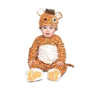 My Other Me - Disfraz de Tigre para bebé unisex con gorro, mono, patucos, rabo y chupete en colores naranja y negro talla 7-12 meses ¡Transforma a tu pequeño en un felino adorable!
