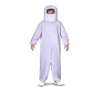 My Other Me - Disfraz de Tripulante Espacial Videojuego adulto unisex de traje con bolsillos y cremallera y casco espacial en blanco talla ML. Despierta tu curiosidad y aventúrate en el cosmos