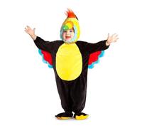 My Other Me - Disfraz de Tucán para bebé unisex con gorro y body en colores amarillo y negro talla 0-6 meses Vuela alto en el mundo mágico de la jungla tropical.