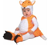 My Other Me - Disfraz de Zorro unisex para bebé en color naranja con vestido, gorro, patucos y cola talla 12-24 meses. Perfecto para despertar sonrisas en cualquier ocasión