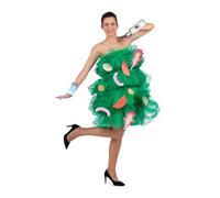 My Other Me - Disfraz Ensalada adulto unisex, talla única. Incluye vestido palabra de honor en capas de tul verde con ingredientes cosidos, y brazaletes con salero y aceitero. Un look apetitoso.