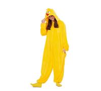 My Other Me - Disfraz Gallina Caponata Adulto Unisex, talla M-L. Incluye mono con capucha amarillos con detalles de pico rojo y cresta amarilla.