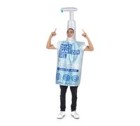 My Other Me - Disfraz Gel Hidroalcohólico Adulto Unisex, talla Única. Incluye traje de envase sin mangas con dispensador capucha. Diviértete y mantén la higiene con estilo.