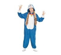 My Other Me - Disfraz infantil de Doraemon unisex con mono con capucha azul y blanco talla 3-4 años. Descubre el futuro con cada travesura