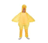 My Other Me - Disfraz infantil de Pato amarillo con mono con capucha y pico prominente talla 7-9 años. Perfecto para las fiestas escolares más simpáticas