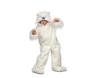 My Other Me - Disfraz infantil de Yeti con mono con capucha en blanco unisex talla 7-9 años Despierta la magia de las montañas nevadas.