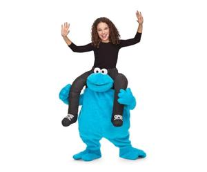My Other Me - Disfraz Monstruo de las Galletas infantil, talla única. Incluye pantalones con forma del personaje, simulando que lleva al niño a hombros.