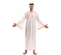 My Other Me - Disfraz para adulto unisex de Ángel blanco con túnica con alas talla M/L. Perfecto para deslumbrar con luz celestial en fiestas y eventos especiales