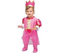 My Other Me - Disfraz para bebé niña de Princesa con mono y corona en rosa para niña talla 7-12 meses. Perfecto para un cuento de hadas encantador en cada sonrisa