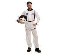 My Other Me - Disfraz para hombre adulto de Astronauta blanco. Incluye mono con arnés talla XL. Embárcate en una misión espacial inolvidable
