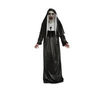 My Other Me - Disfraz para hombre adulto de Demonio Monja Valak con tocado, túnica y collar en blanco y negro talla ML. Misterio y terror se unen en tu próxima fiesta