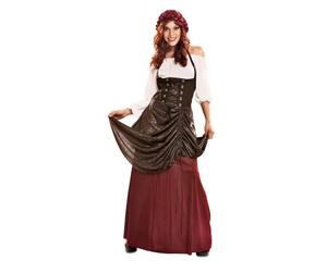 My Other Me - Disfraz para mujer adulto de Tabernera en rojo y negro con vestido con body y sombrero talla ML. Añade un toque clásico a tu próxima fiesta temática