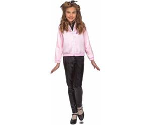 My Other Me - Disfraz para niña de Años 50 rosa con camisa, chaqueta y tocado talla 10-12 años. Perfecto para revivir el encanto retro de una época inolvidable en cualquier fiesta temática