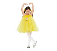 My Other Me - Disfraz para niña de Gallina Caponata amarillo con vestido de tul estilo tutú y coleteros talla 3-4 años. Perfecto para un look tierno y divertido en cualquier fiesta infantil