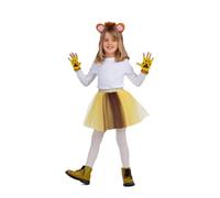 My Other Me - Disfraz para niña de León en color amarillo con diadema, mitones y tutú con cola talla única Atrévete a rugir en tu próxima fiesta de disfraces.