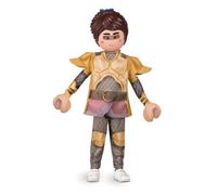 My Other Me - Disfraz para niña de Muñeca Marla Playmobil con pantalón, casaca, hombreras, máscara y guantes en marrón y gris talla 5-6 años. Vive aventuras épicas en cada fiesta