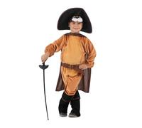 My Other Me - Disfraz para niño de Gato con Botas en color naranja con sombrero, máscara, capa, mono, cinturón, cola y polainas talla 10-12 años Embárcate en aventuras de cuento.