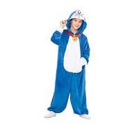 My Other Me - Disfraz infantil de Doraemon Pijama Mono Kigurumi de Una Pieza con Capucha para Niño, talla 6-8 años