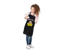 My Other Me - Disfraz Peluquero Canino Infantil Unisex, talla 3-5 años. Incluye delantal negro con dibujo de perro y la inscripción pet spa en blanco, perrito de peluche y accesorios de peluquería.