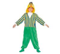 My Other Me - Disfraz Pijama Blas Infantil Unisex, talla 10-12 años. Incluye mono de pantalón verde y blusa a rayas con capucha simulando la cabeza del personaje.