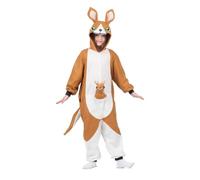 My Other Me - Disfraz Pijama Canguro Infantil Unisex, talla Única. Incluye mono con capucha con orejas, ojos y hocico, cola y peluche. Pequeño saltarín abrazando ternura suave.