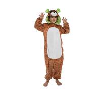 My Other Me - Disfraz pijama de Tigre unisex con mono con capucha con diseño blanco y naranja talla 10-12 años. Despierta tu lado más feroz en cada aventura invernal
