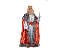 My Other Me - Disfraz Rey Mago Gaspar rojo y gris hombre adulto talla M/L