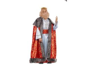 My Other Me - Disfraz Rey Mago Gaspar rojo y gris hombre adulto talla M/L