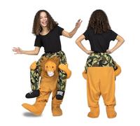 My Other Me - Disfraz Ride-On León, disfraz que simula un león portando a hombros a una persona, divertido y original, para Carnaval y fiestas (Infantil/Juvenil)