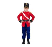 My Other Me - Disfraz Soldado Cascanueces Niño, talla 5-6 años. Incluye chaqueta roja, pantalón azul, cinturón y sombrero negros, con detalles dorados. Clásico de cuento navideño.