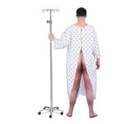 My Other Me - Disfraz unisex adulto de Paciente de Hospital blanco con bata y malla apto para tallas de M a XL. Perfecto para añadir un toque de humor a tus eventos