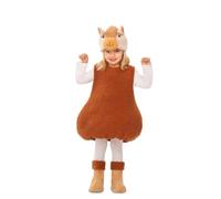 My Other Me - Disfraz unisex de Alpaca con vestido, gorro y cubrepiés en color marrón talla 12-24 meses Viste a tu bebé como la alpaca más adorable.