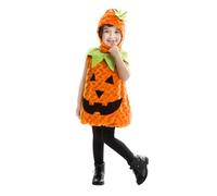 My Other Me - Disfraz unisex de Calabaza naranja con gorro y vestido talla 5-6 años. Perfecto para un Halloween lleno de sonrisas y dulces aventuras
